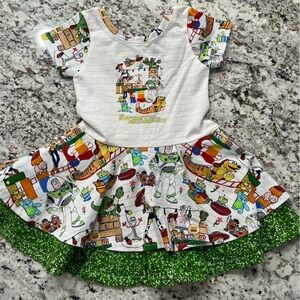 Kids disney Toy Story Print Casual Dress